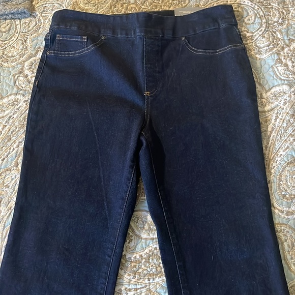 Chicos Classic Blue Pull on Slim Boot Jeans - Picture 2 of 5